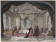 U+ 047
<br/>
Ahasverus' toorn over Haman tijdens de maaltijd bij koningin Esther
<br/>
<em>Troost, Cornelis (1697-1750)</em>
